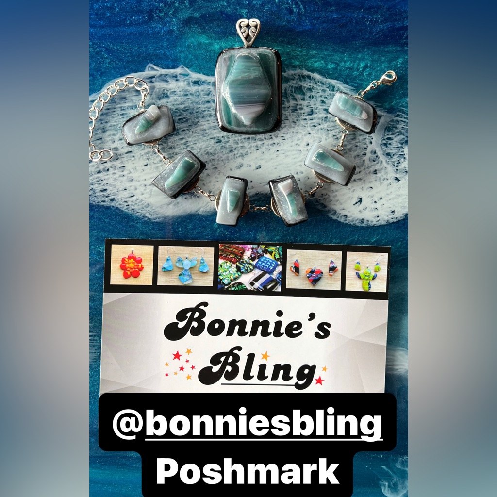 Bonnie’s Bling One Of A Kind Fused Glass Jewelry And Accessories To Wear.